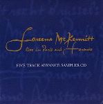 Loreena McKennit -  Live In Paris And Toronto (Five Track Advance Sampler CD)  (CD, Sampler, Promo )