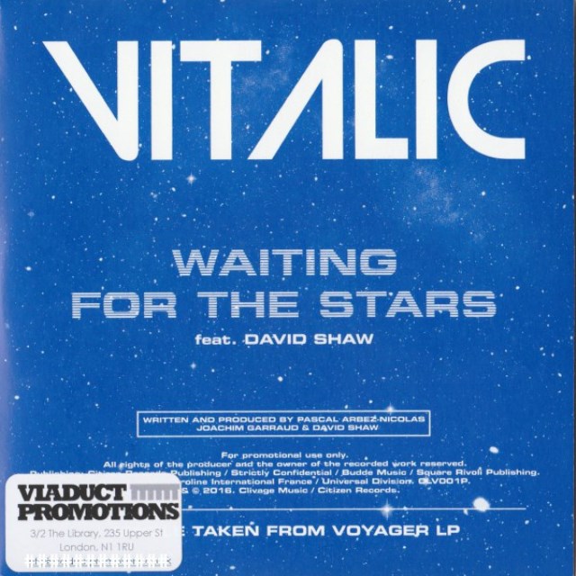 Vitalic - Vitalic Feat. David Shaw (3) ‎– Waiting For The Stars (CD, Single, Promo )