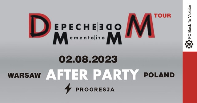 Depeche Mode afterparty - Warszawa, Progresja Music Zone